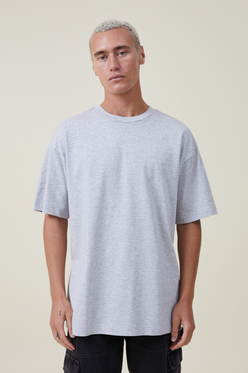 Mens T-Shirt Grey - Cotton On GOOFASH