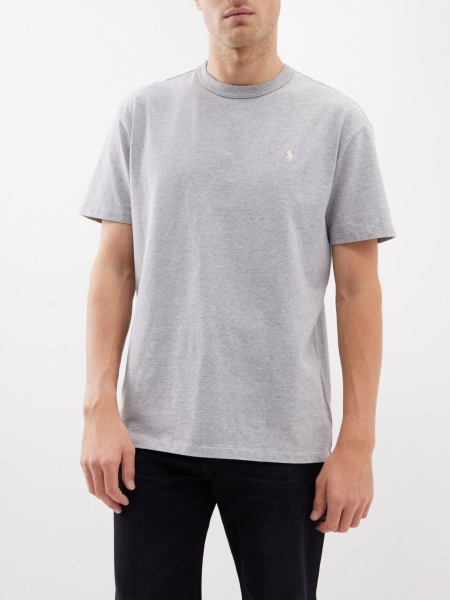 Men's T-Shirt in Grey Ralph Lauren Matches Fashion GOOFASH