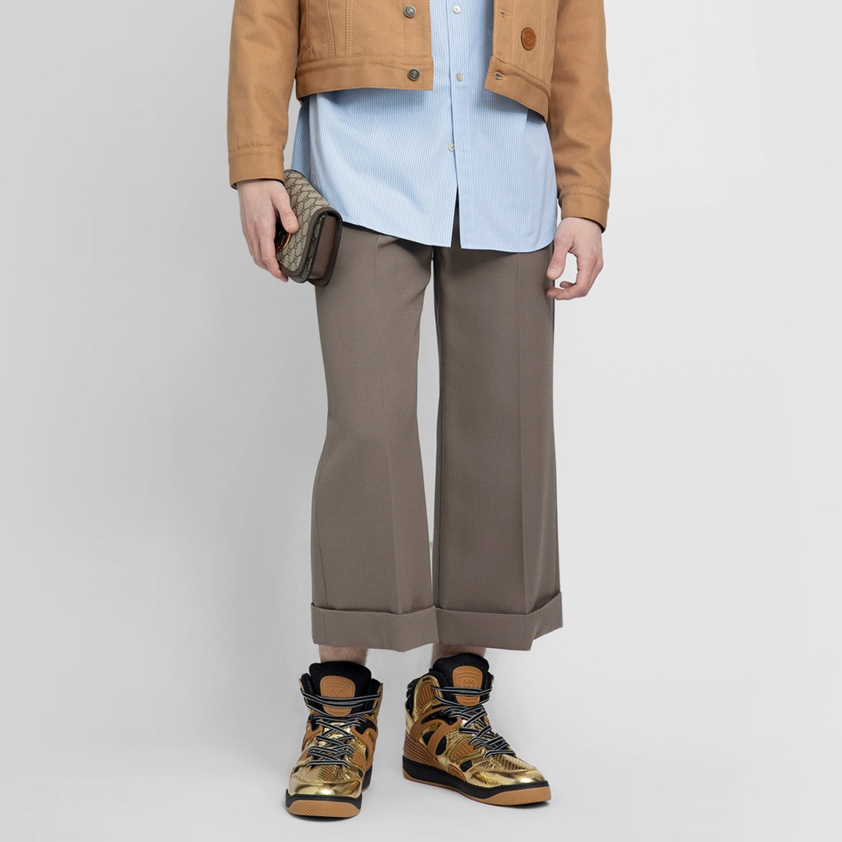 Men's Trousers in Brown - Antonioli GOOFASH