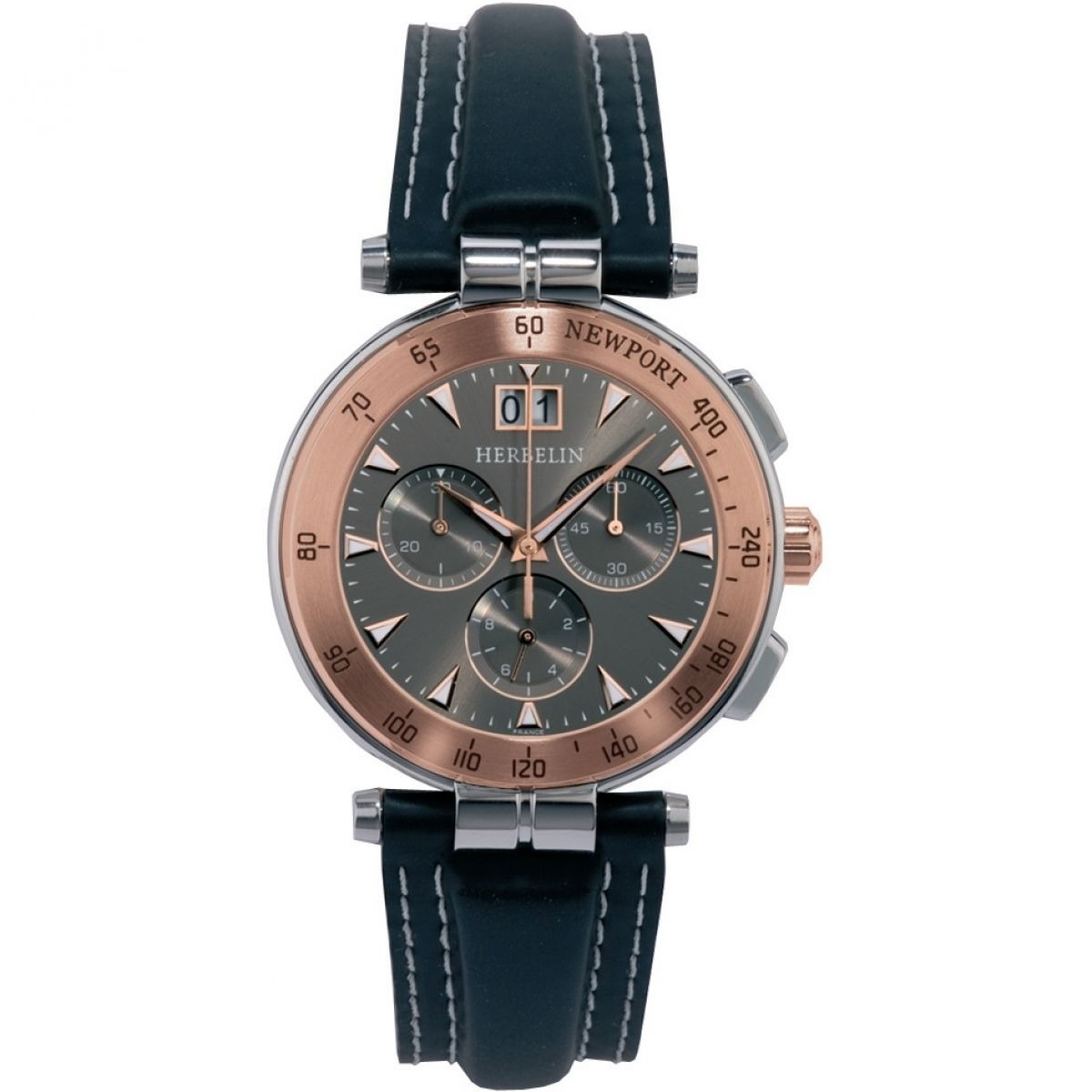 Michel Herbelin - Men's Chronograph Watch in Grey by Watch Shop GOOFASH