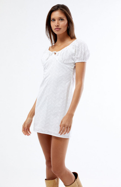 Mini Dress White - Pacsun GOOFASH