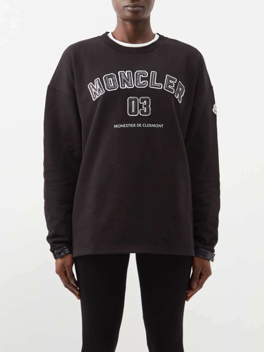 Moncler Black Women Sweatshirt - Matches Fashion GOOFASH