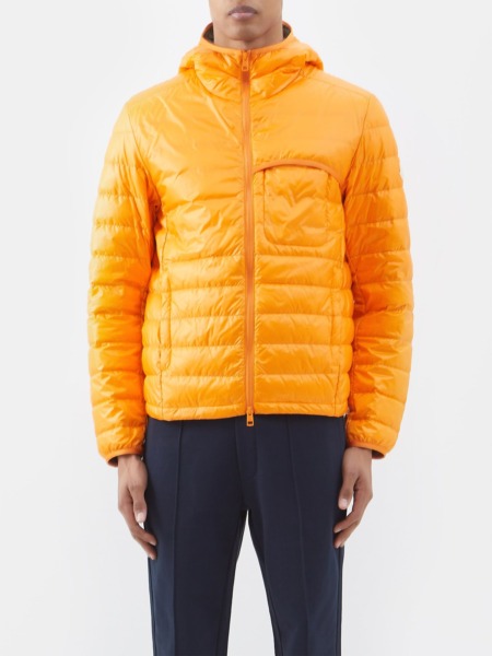 Moncler - Gents Down Jacket Orange by Matches Fashion GOOFASH