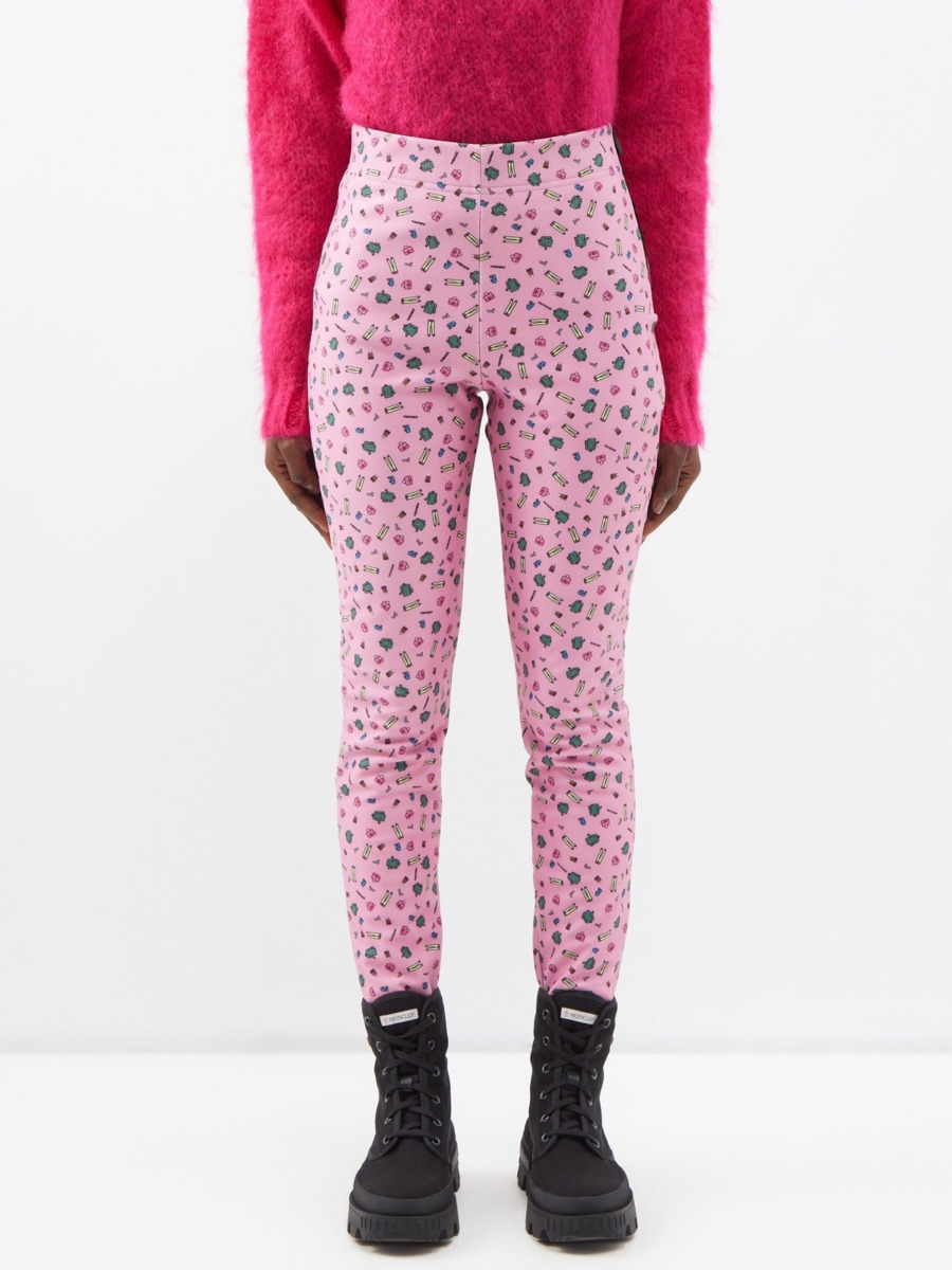 Moncler - Lady Leggings in Pink at Matches Fashion GOOFASH