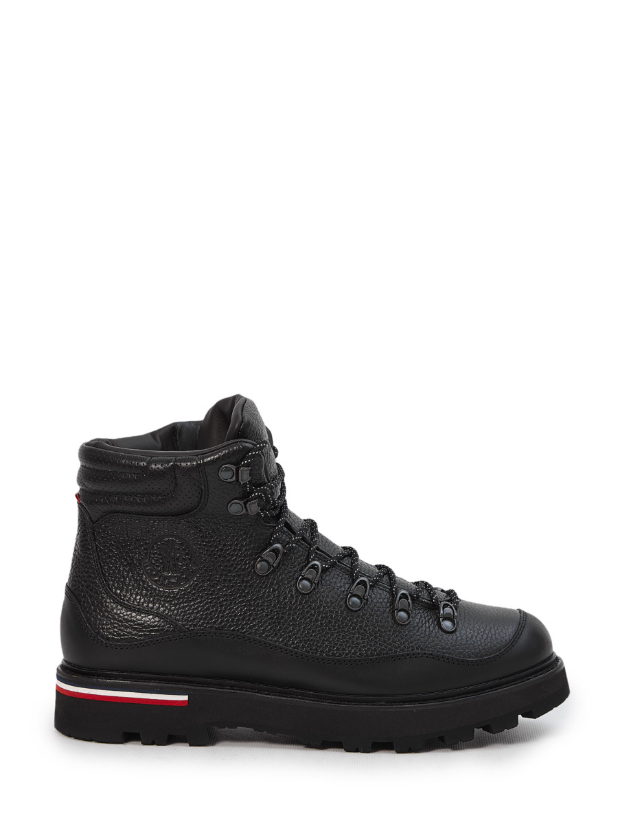 Moncler Man Boots in Black Leam GOOFASH