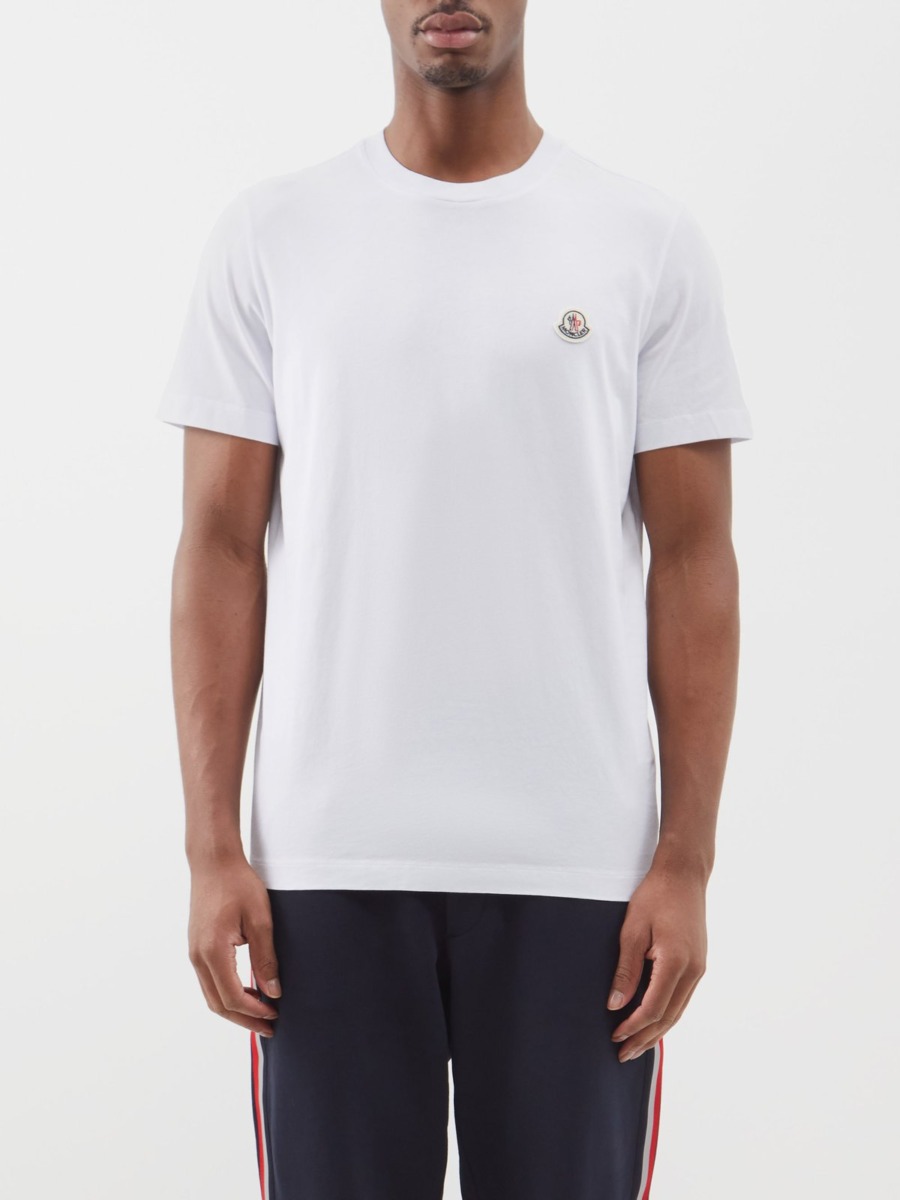Moncler White Mens T-Shirt - Matches Fashion GOOFASH