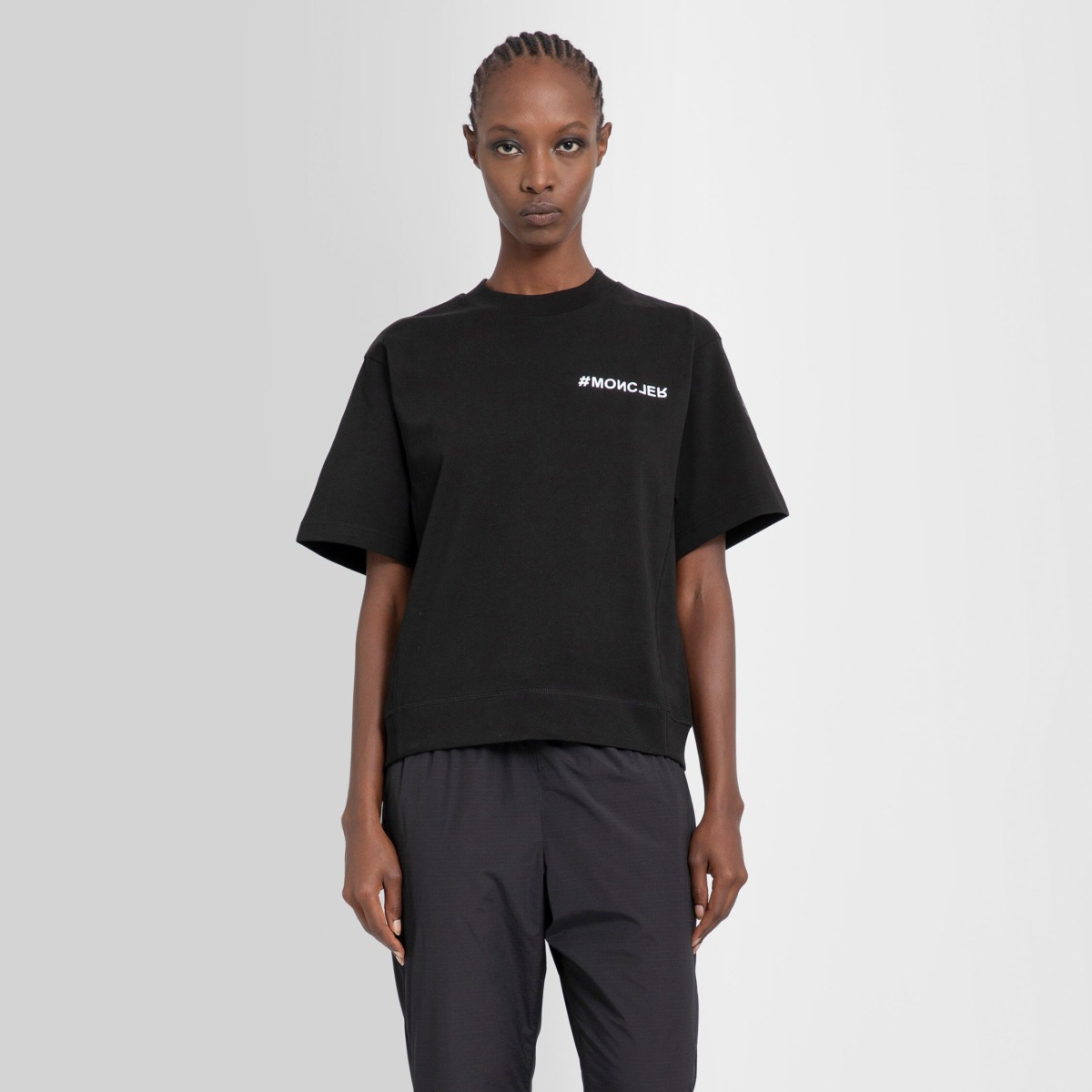Moncler Women's Black T-Shirt by Antonioli GOOFASH