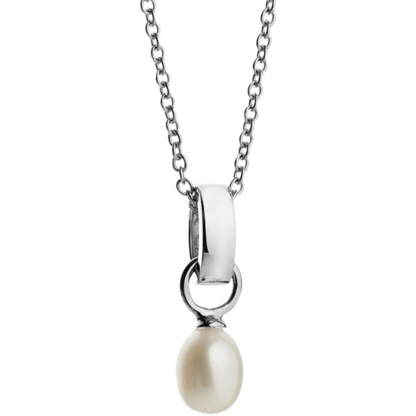 Necklace Silver Jersey Pearl - Watch Shop GOOFASH