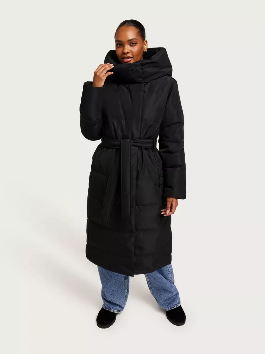Nelly Black Coat Vero Moda Woman GOOFASH