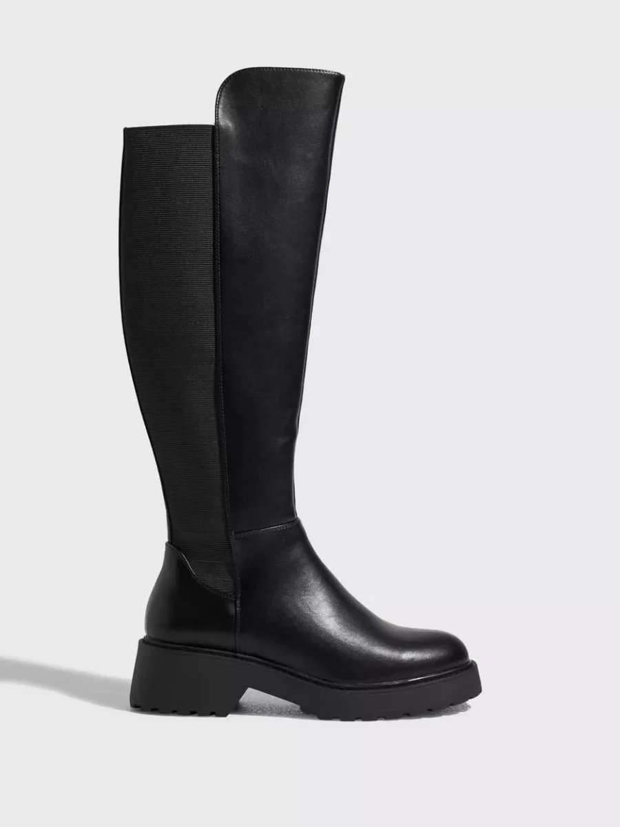 Nelly Black Knee High Boots for Women from Steve Madden GOOFASH