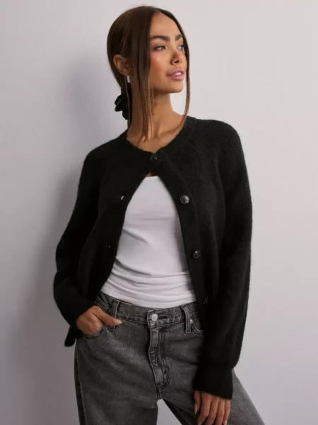 Nelly - Black Woman Cardigan - Selected GOOFASH
