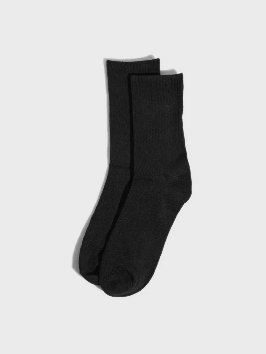 Nelly - Black Women's Socks Pieces GOOFASH