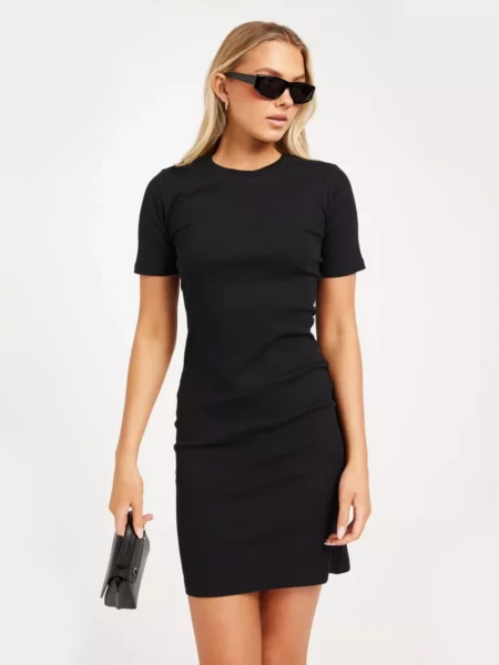 Nelly - Bodycon Dress Black from Pieces GOOFASH