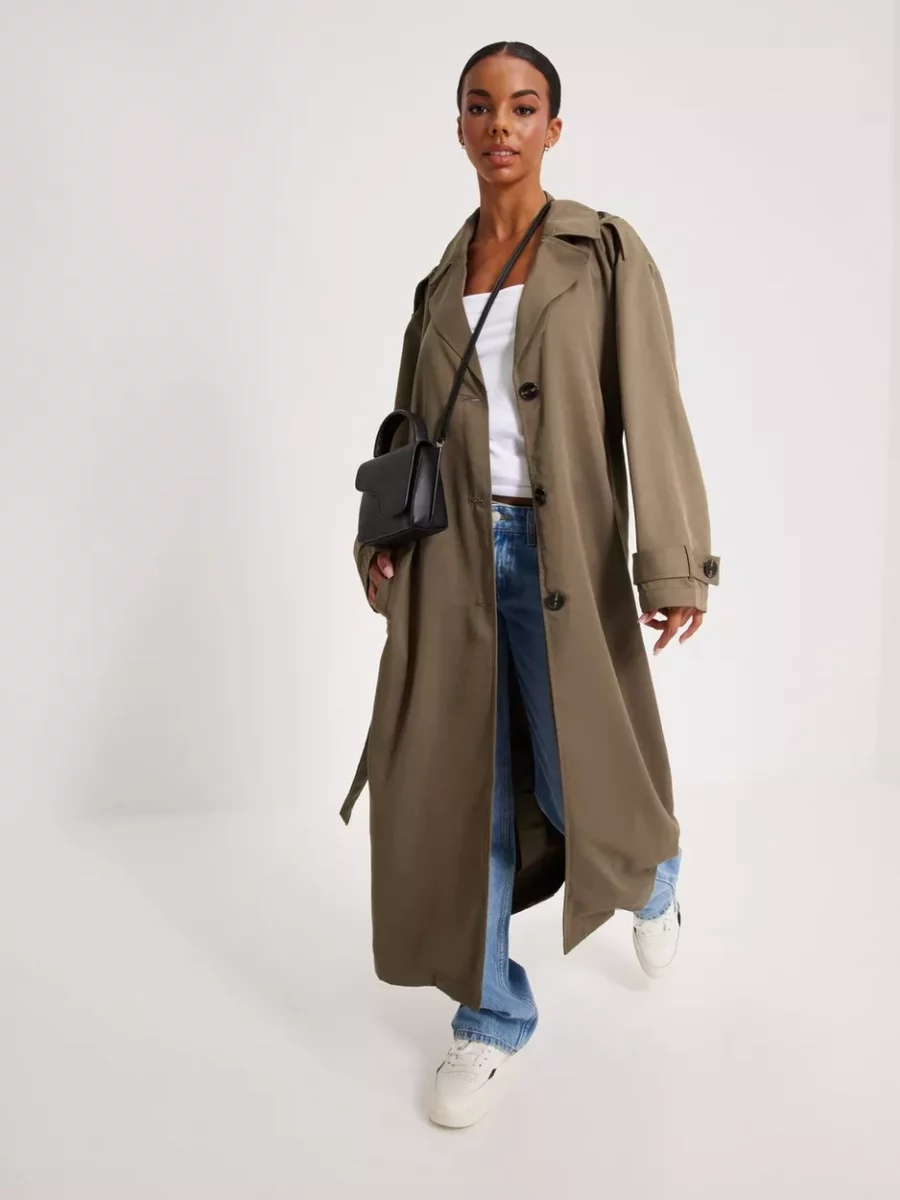 Nelly - Brown - Woman Trench Coat - Only GOOFASH