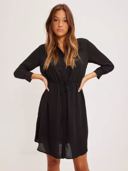 Nelly Dress in Black by Selected GOOFASH