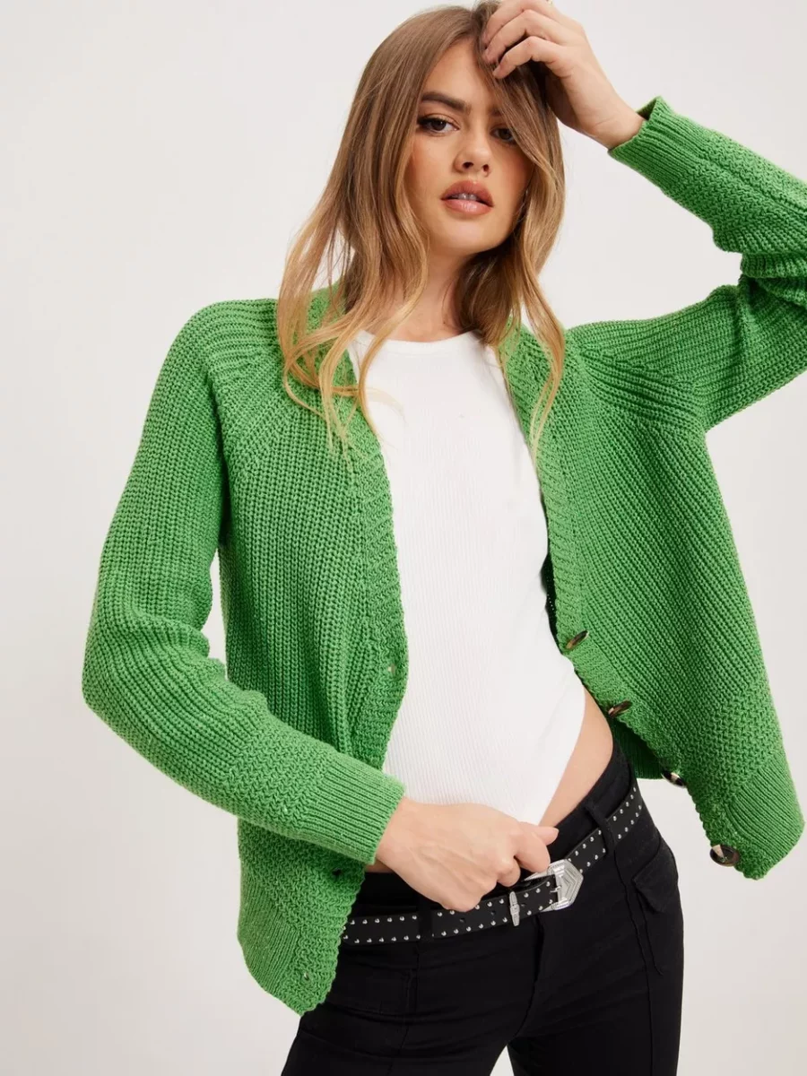 Nelly - Green Women Cardigan - Only GOOFASH