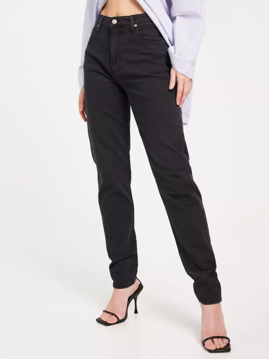 Nelly - High Waist Jeans Black for Woman by Calvin Klein GOOFASH