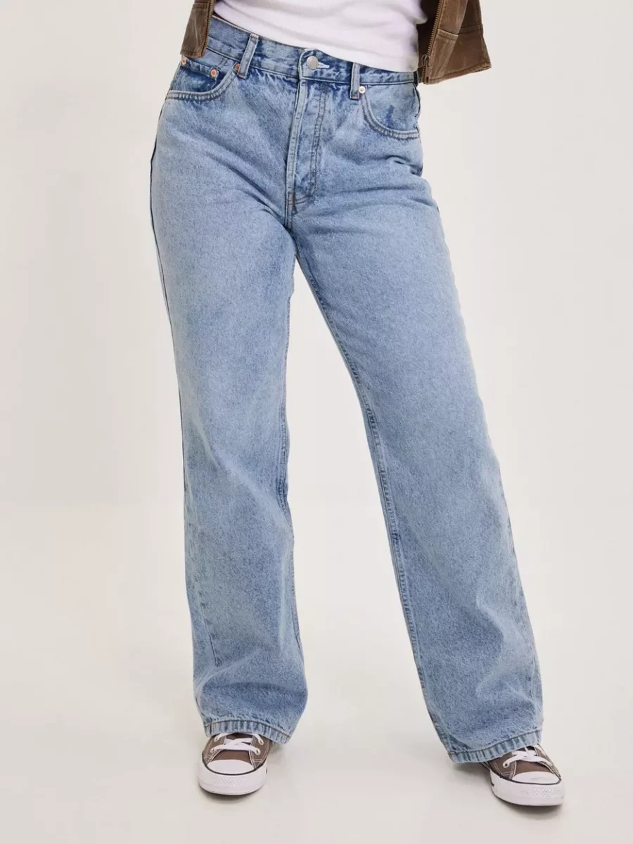 Nelly - High Waist Jeans Blue for Woman by Barbara Kristoffersen GOOFASH