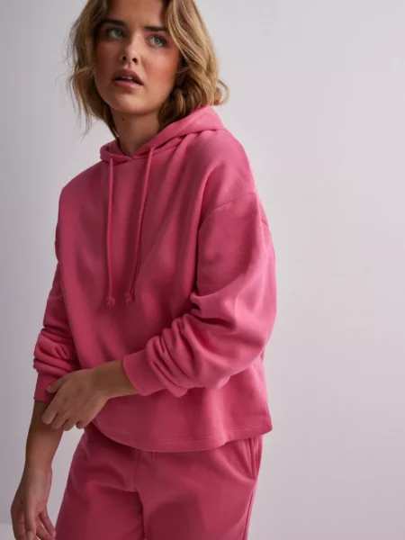 Nelly - Hoodie Pink - Pieces GOOFASH