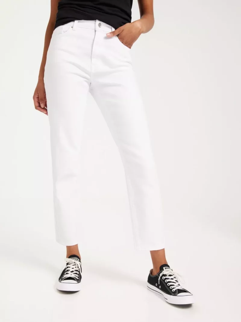 Nelly - Ladies High Waist Jeans in White from Only GOOFASH