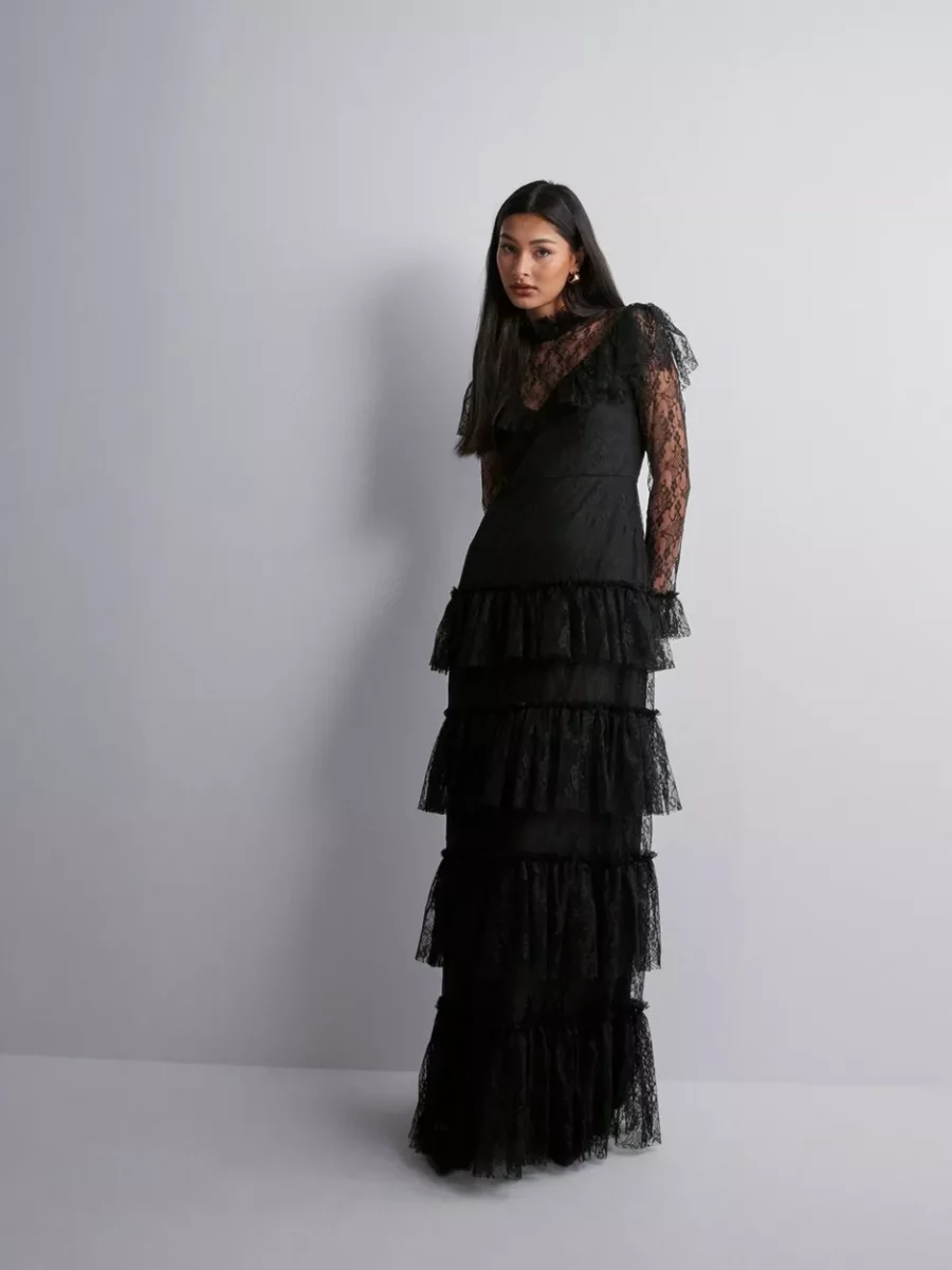 Nelly Maxi Dress Black by Malina GOOFASH