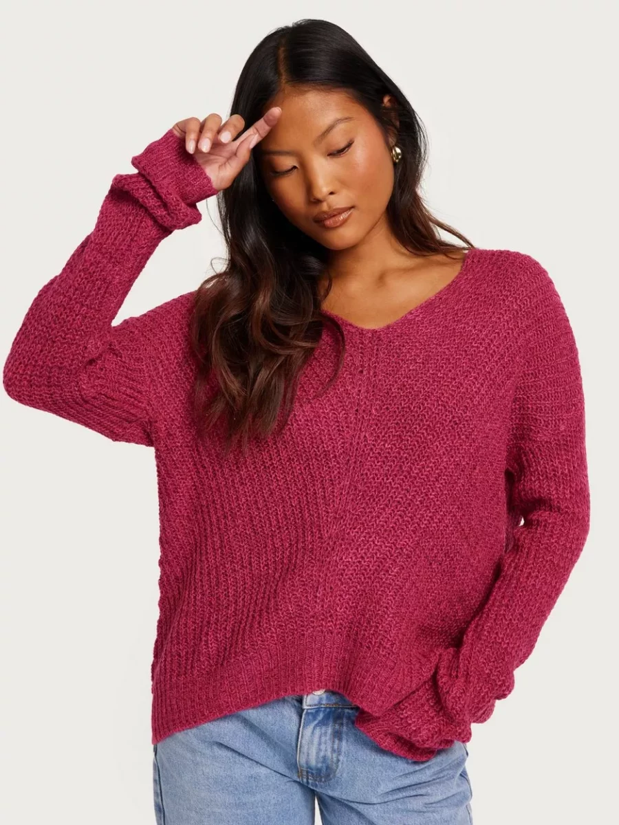 Nelly Purple Knitted Sweater for Woman from Jdy GOOFASH