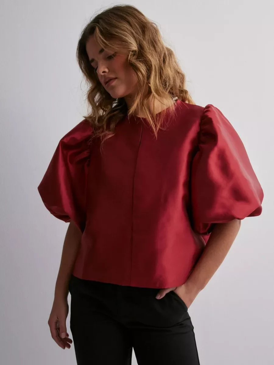 Nelly Red Blouse by Malina Women GOOFASH