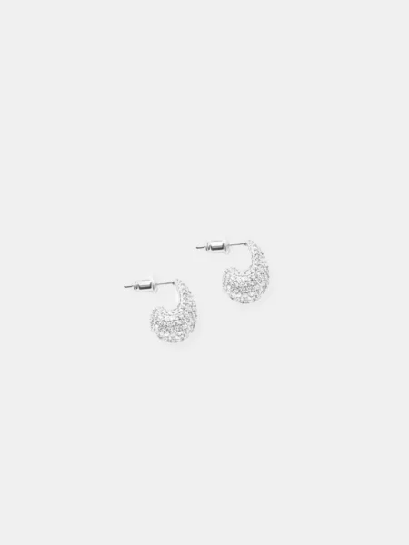 Nelly - Silver Lady Earrings Muli Collection GOOFASH
