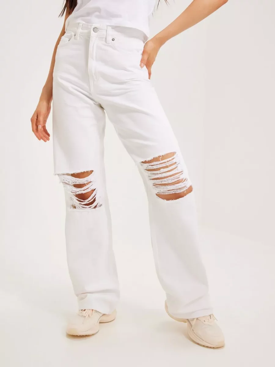 Nelly - White - Womens High Waist Jeans - Dr Denim GOOFASH