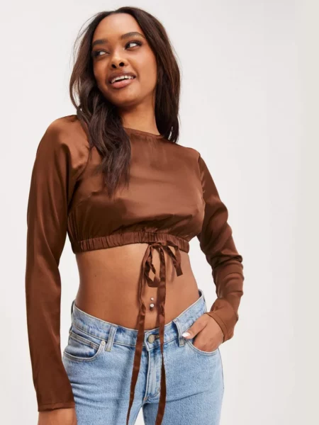Nelly - Woman Blouse Brown - Noisy May GOOFASH