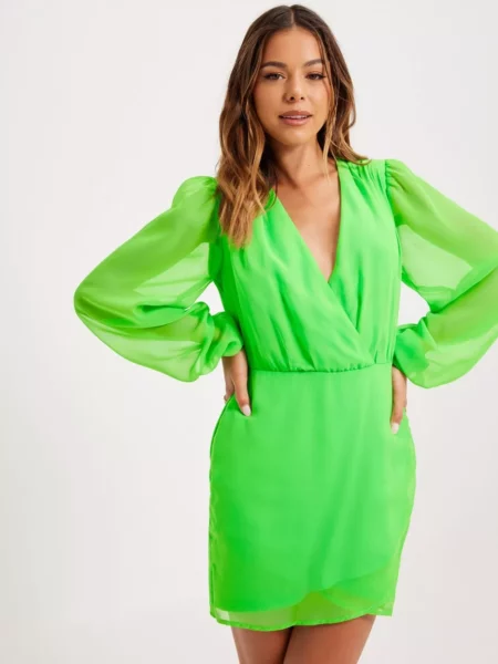 Nelly - Woman Dress Green GOOFASH