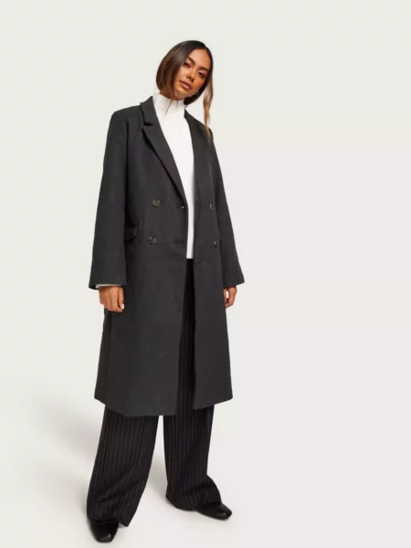 Nelly Woman Grey Coat by Object Collectors Item GOOFASH