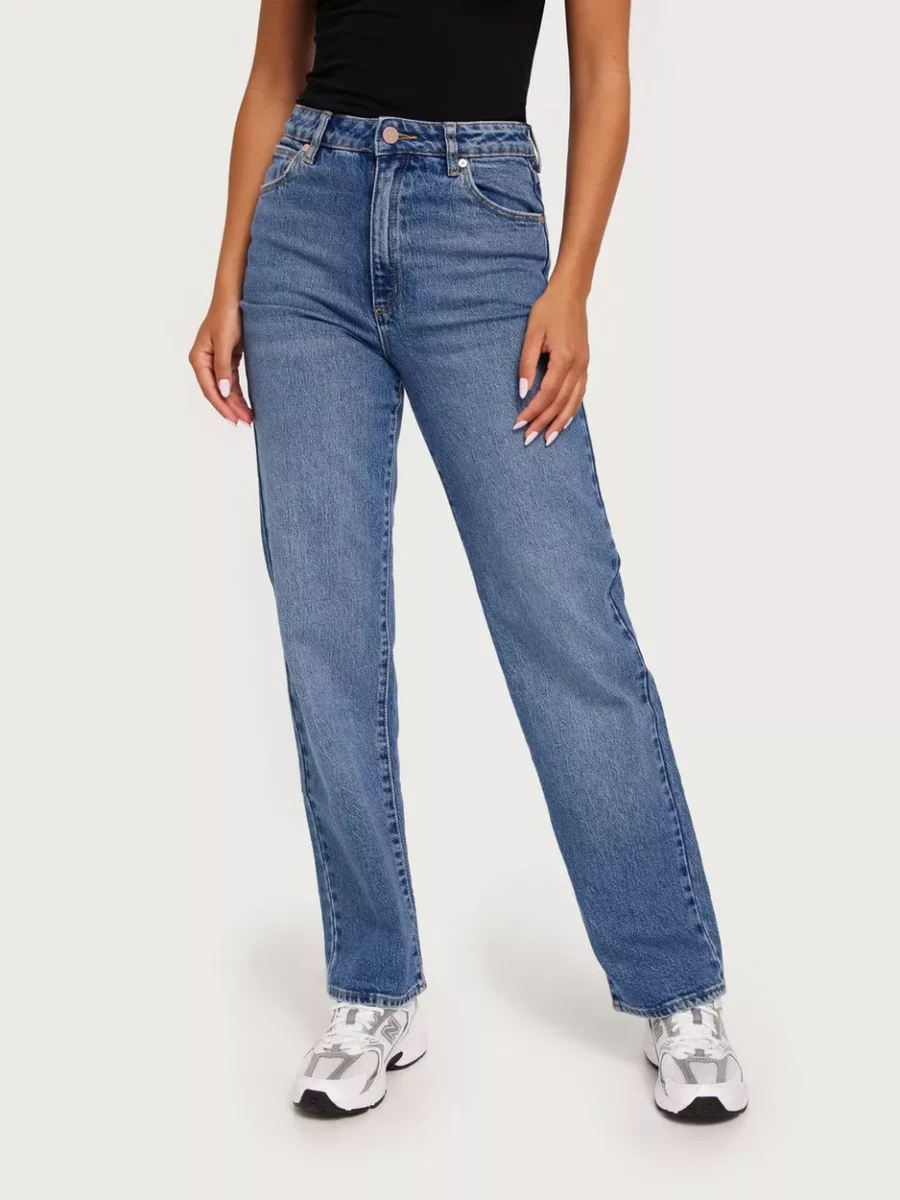 Nelly - Woman High Waist Jeans Blue - Abrand Jeans GOOFASH