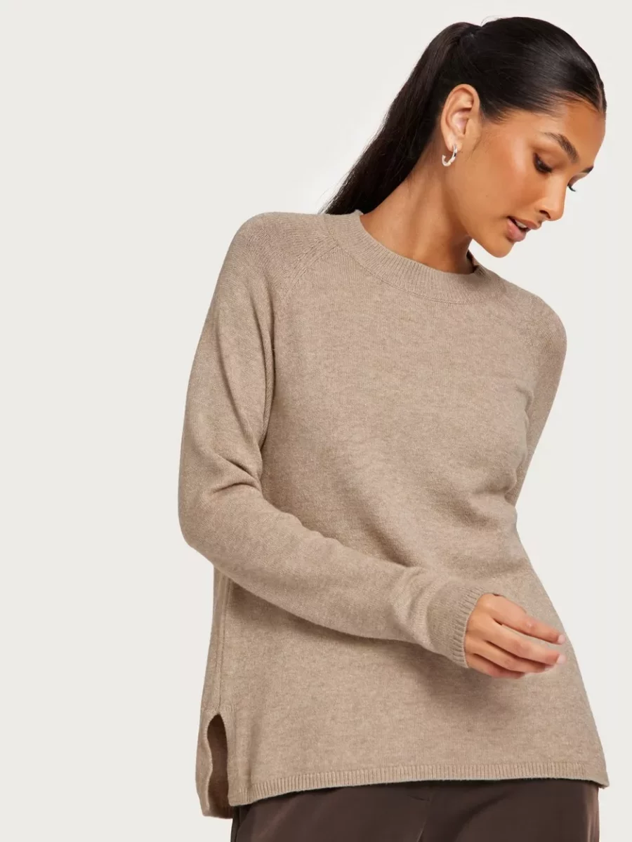 Nelly Woman Knitted Sweater in Beige from Jdy GOOFASH