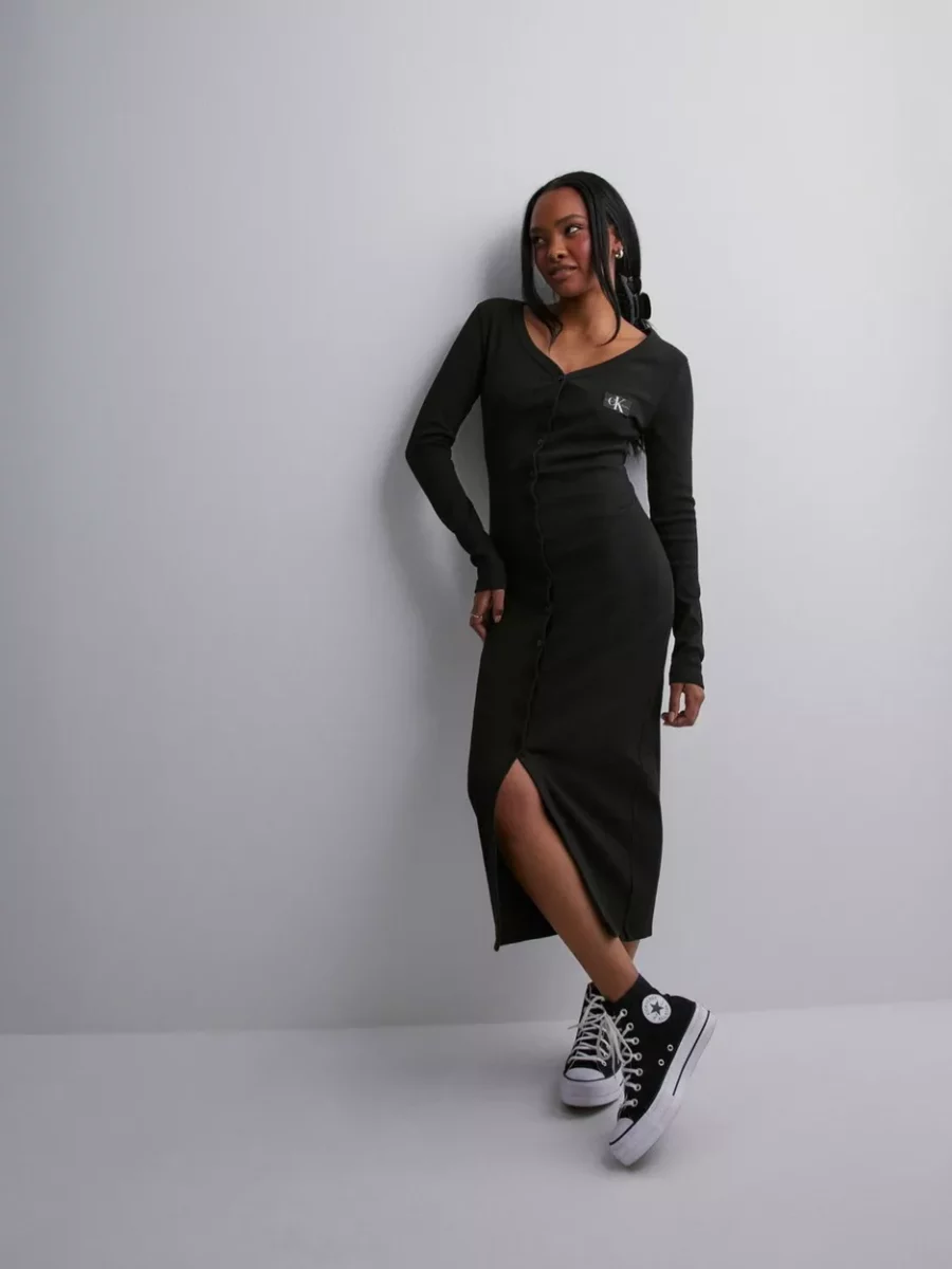Nelly - Women Dress in Black by Calvin Klein GOOFASH