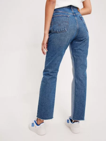 Nelly - Women High Waist Jeans Blue GOOFASH