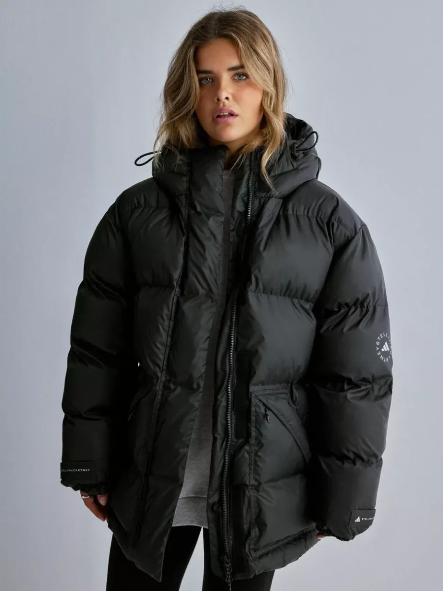 Nelly Women's Coat in Black by Adidas GOOFASH