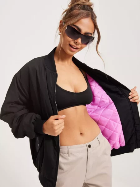 Nelly Womens Jacket in Black from Only GOOFASH
