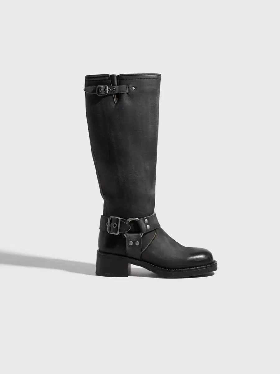 Nelly - Womens Knee High Boots Black from Pavement GOOFASH