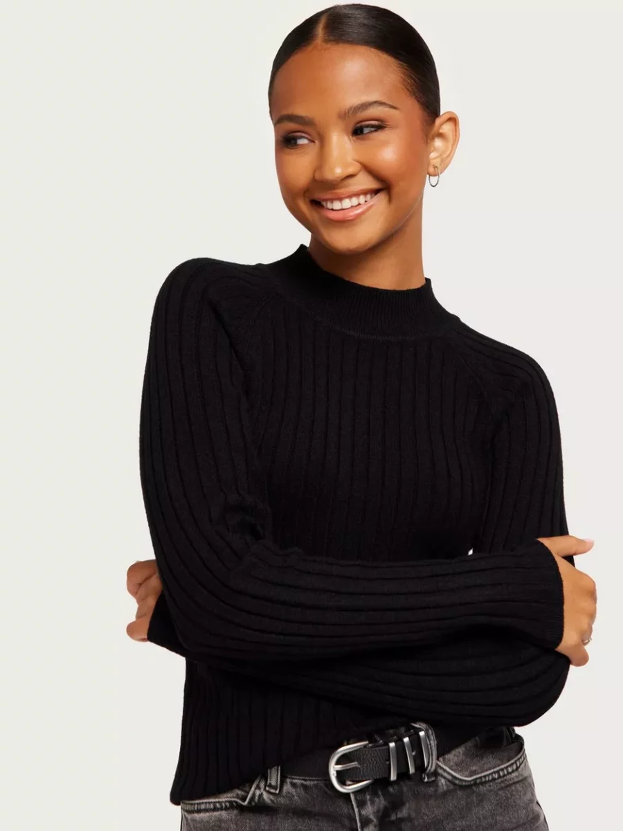 Nelly Womens Knitted Sweater in Black from Jdy GOOFASH
