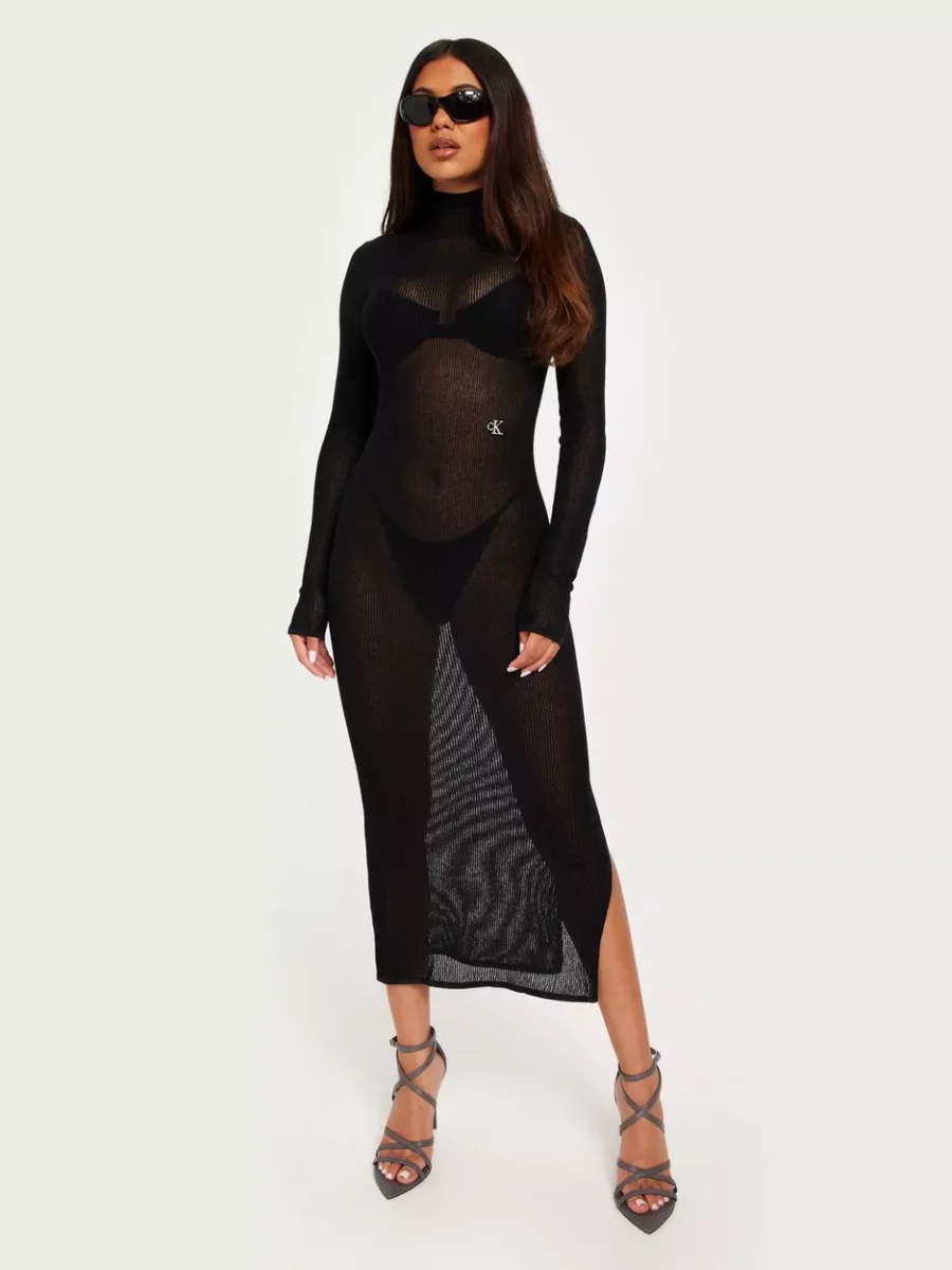 Nelly - Womens Sweater Dress in Black from Calvin Klein GOOFASH