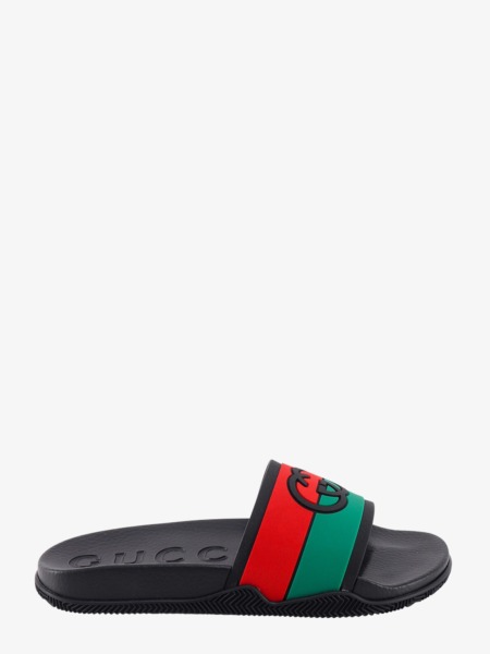 Nugnes Black Sandals for Men by Gucci GOOFASH