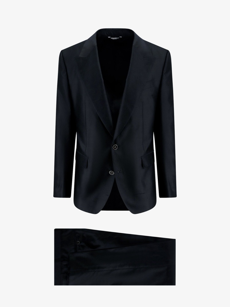 Nugnes - Black Suit Dolce & Gabbana GOOFASH