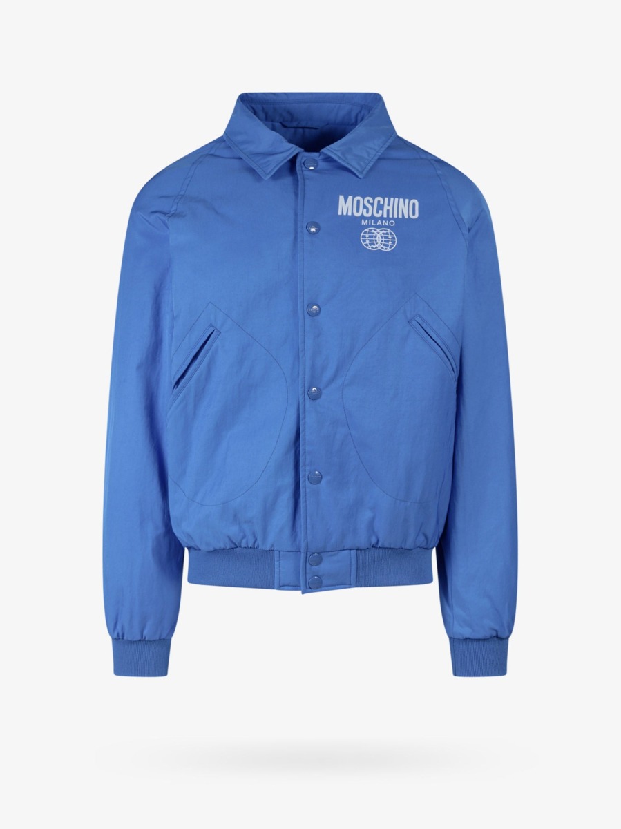 Nugnes Jacket in Blue Moschino Man GOOFASH