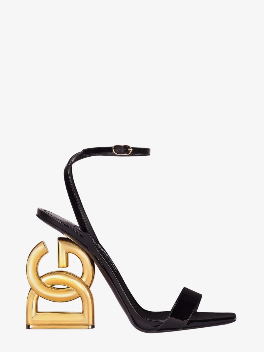 Nugnes Sandals Black for Women from Dolce & Gabbana GOOFASH