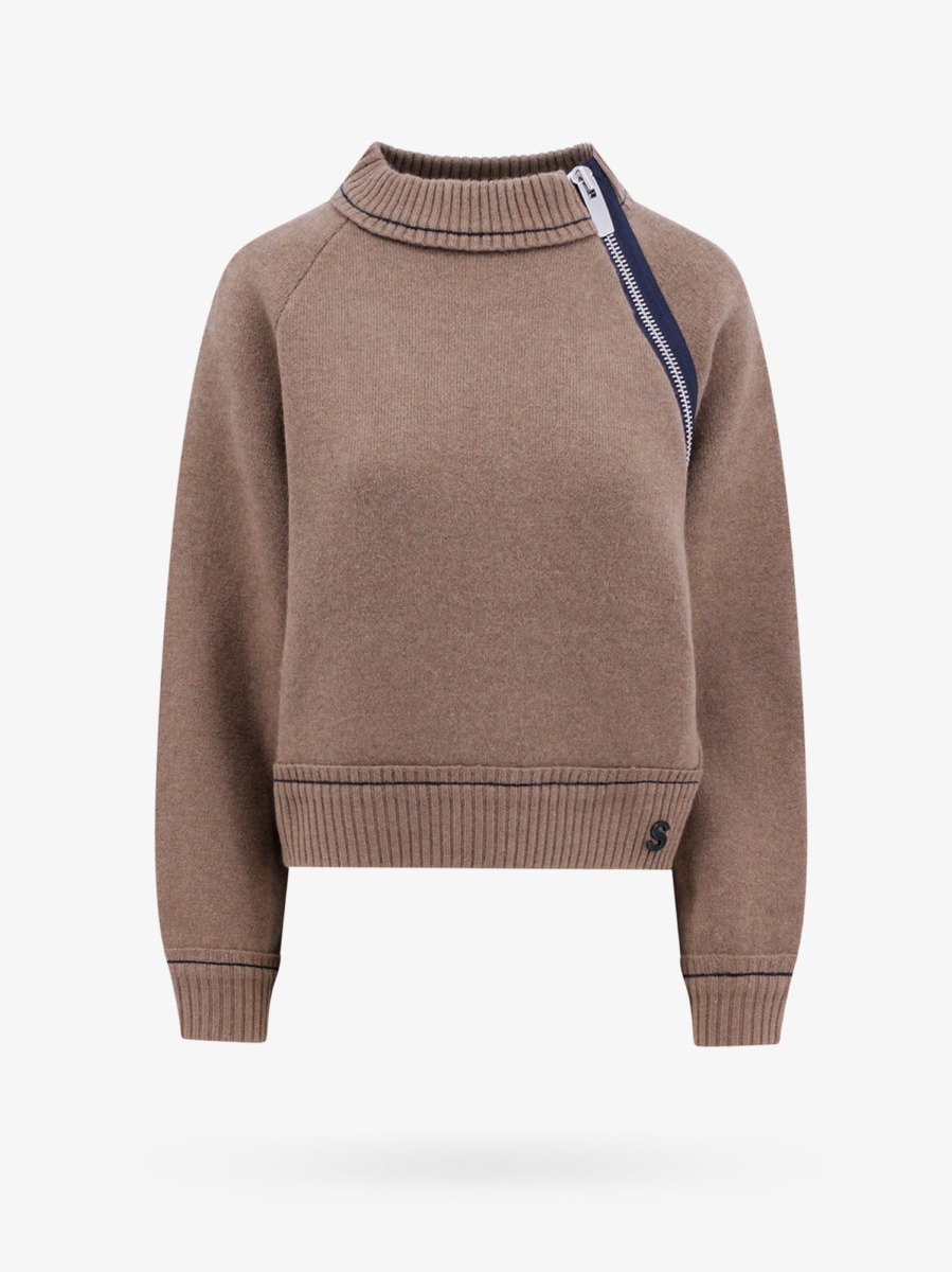 Nugnes - Women Beige Sweater GOOFASH