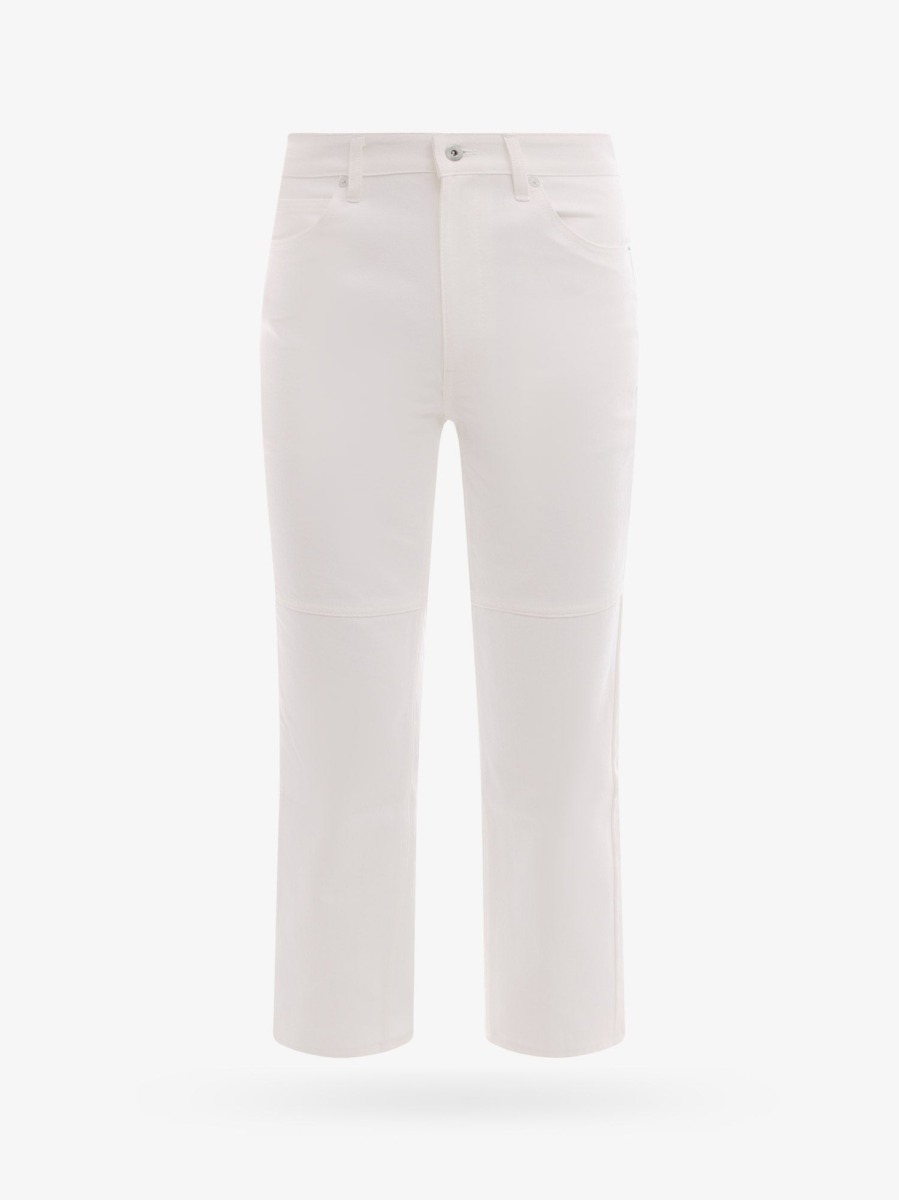 Nugnes Women's Trousers White Jil Sander GOOFASH
