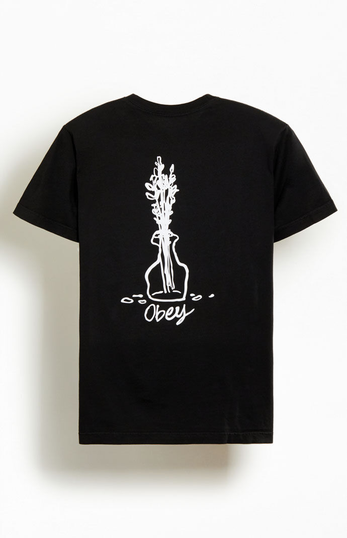 Obey Gent T-Shirt in Black by Pacsun GOOFASH