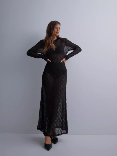 Object Collectors Item Black Women's Midi Dress Nelly GOOFASH