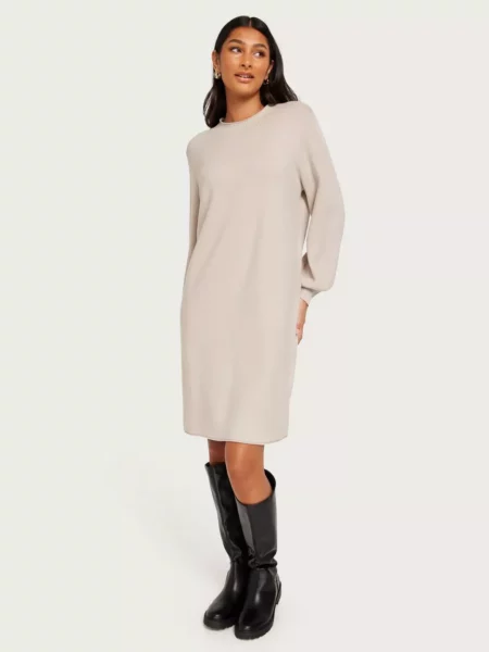 Object Collectors Item - Knitted Dress Grey - Nelly - Ladies GOOFASH